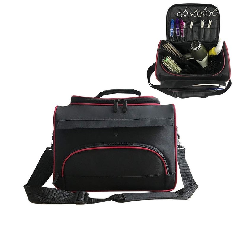 woobles Hairdressing Styling Bag, Professional Salon Scissor Comb Tool Bag, Hairdressers Hair Stylist Cosmetic Organizer for Home Travel and Beauty Salon - Image 1